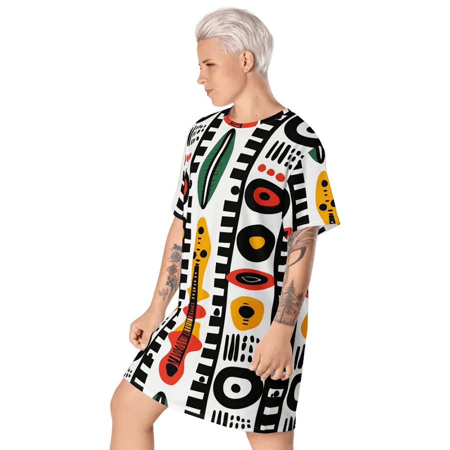 Afrobeat Harmony T-Shirt Dress product image (6)