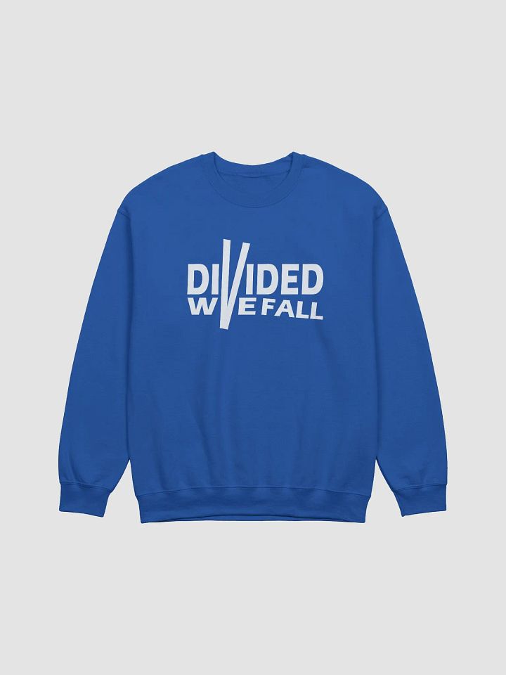 Divided We Fall - White - Gildan Classic Crewneck Sweatshirt product image (2)