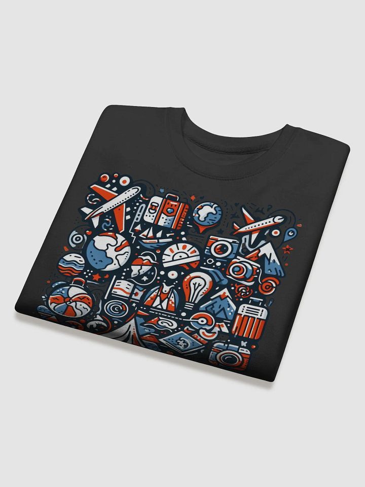 Cotton Heritage Premium Sweatshirt | AI Design about Travel product image (1)