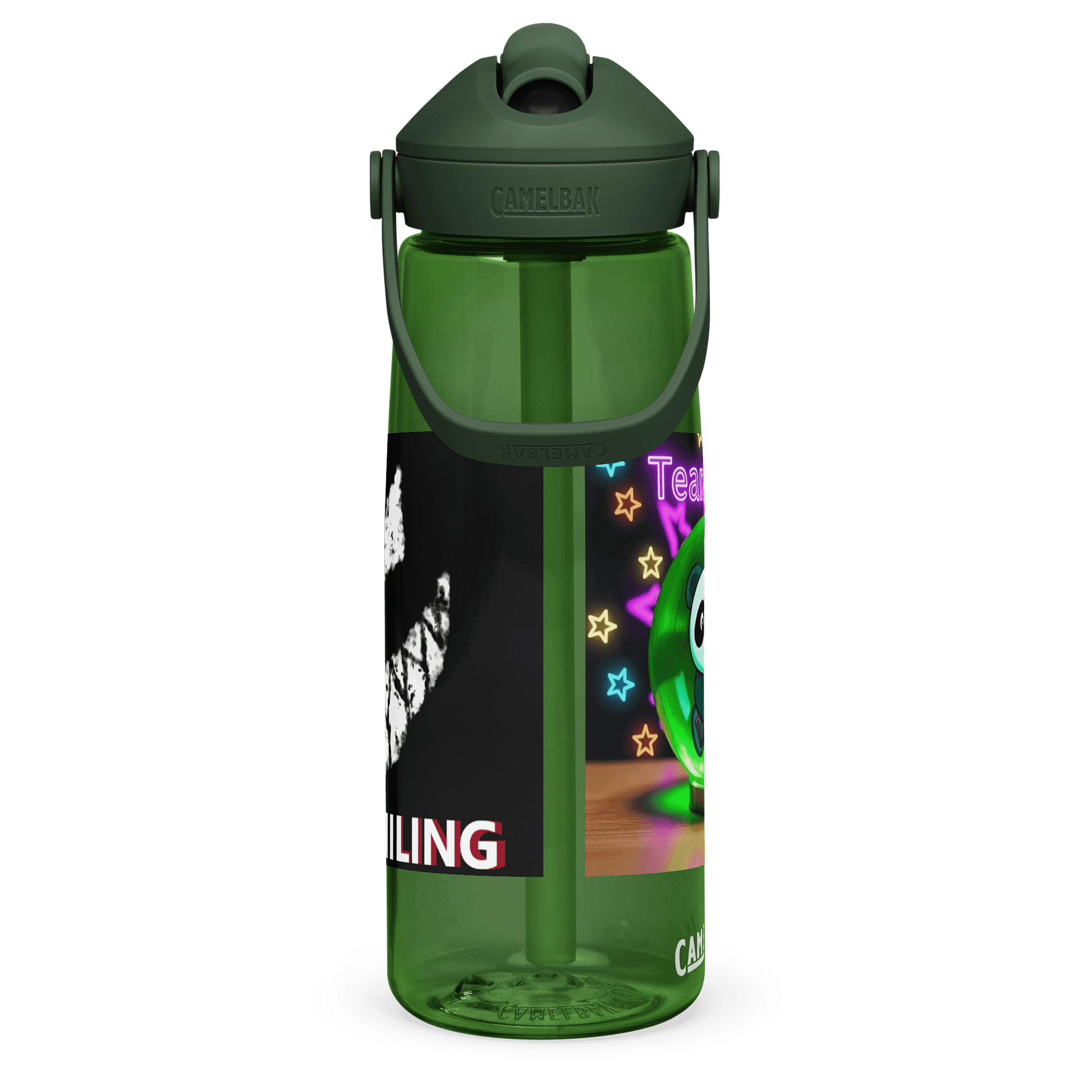 Smiling Panda Crystal Ball Water Bottle product image (4)