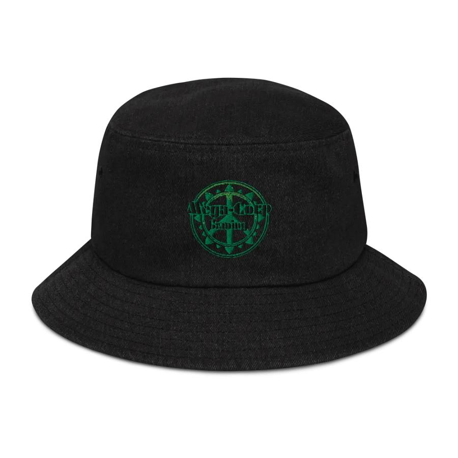Mega-Corp Emblem Denim Bucket Hat product image (1)