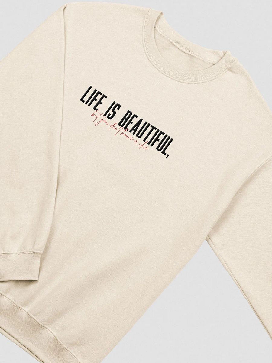 Life is Beautiful Embroidered Sweatshirt product image (3)
