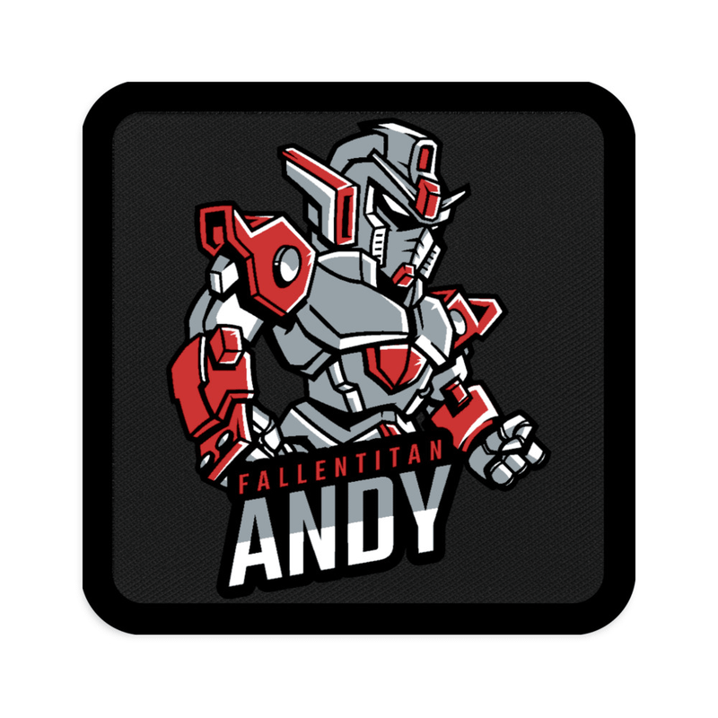 [FallenTitanAndy] Embroidered Patches - Square 3″×3″ product image (1)