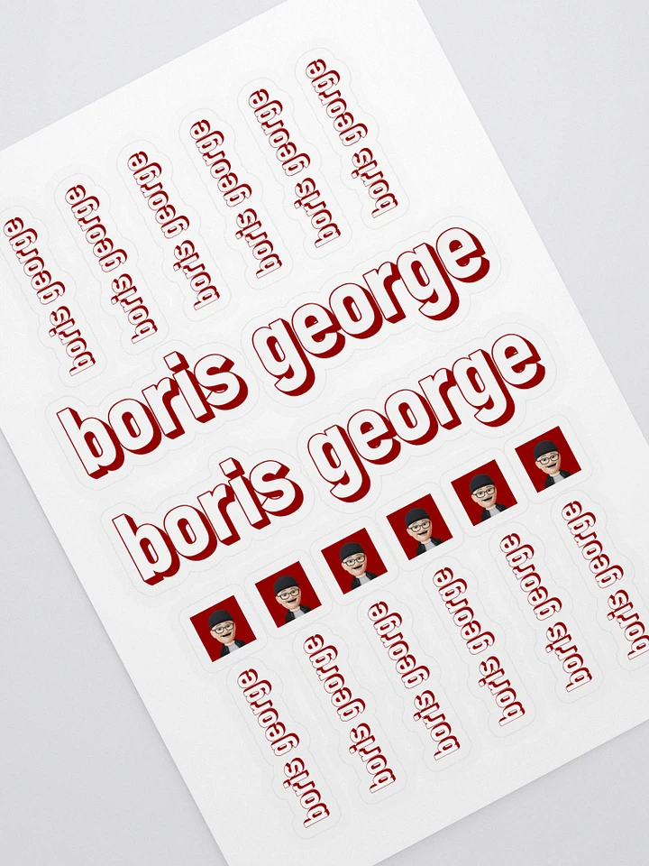 boris george Sticker Sheet product image (1)