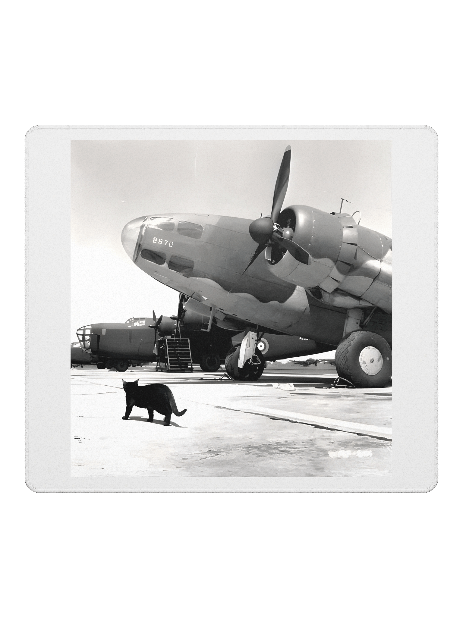 Cat on the Tarmac Gaming Mouse Pad product image (2)