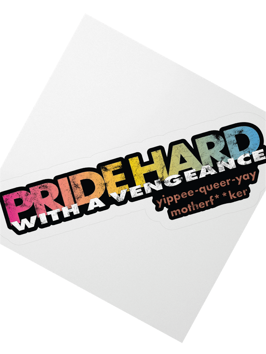 Pansexual "Pride Hard" Sticker product image (2)