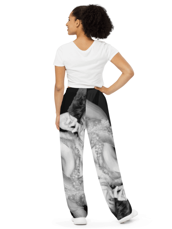 Asian Octopus | All-Over Print Unisex Wide-Leg Pants product image (6)