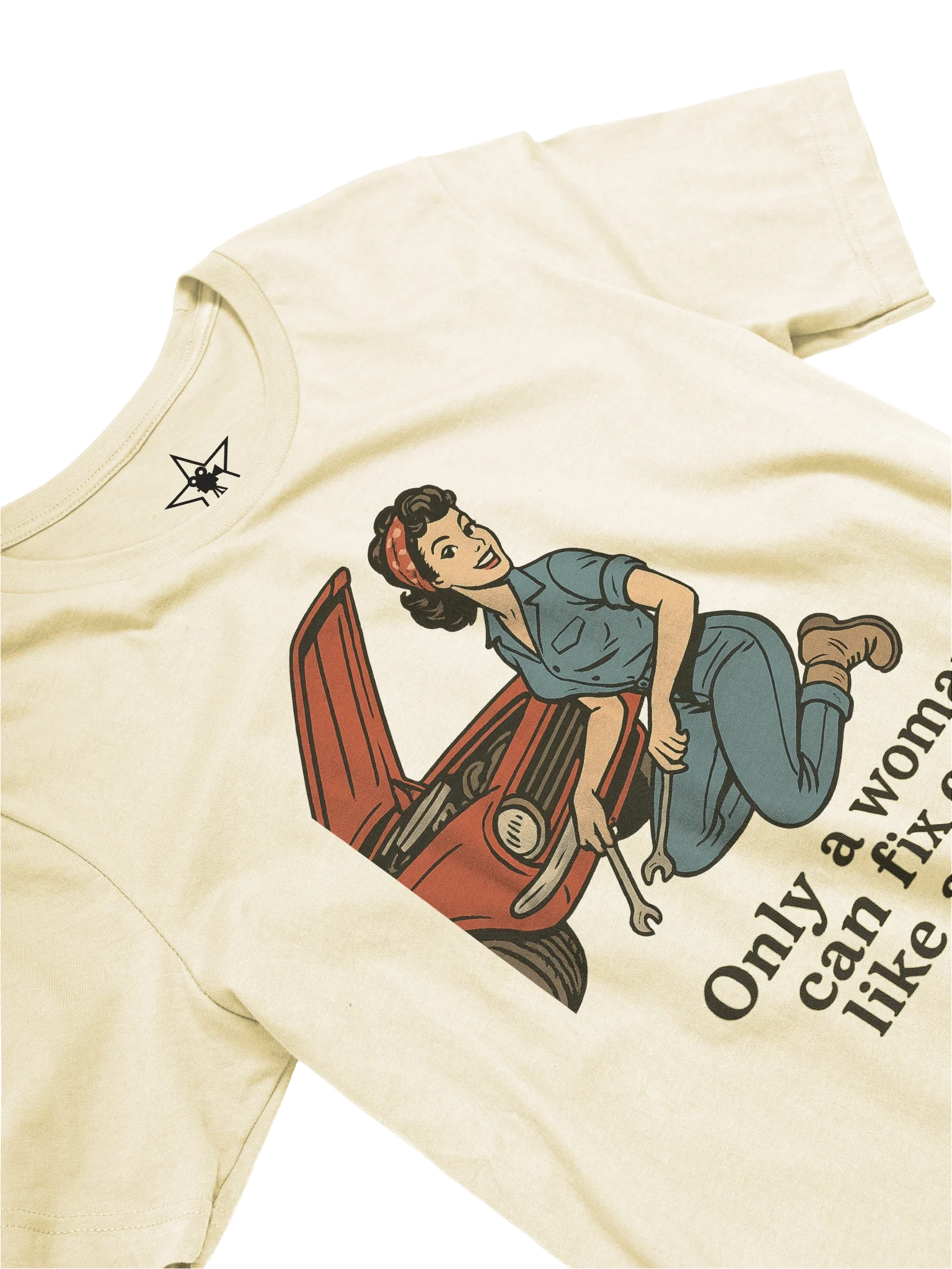 Mechanic Shop Pin-up Girl 1940's Retro Concert Tee Fit Unisex T-Shirt product image (87)