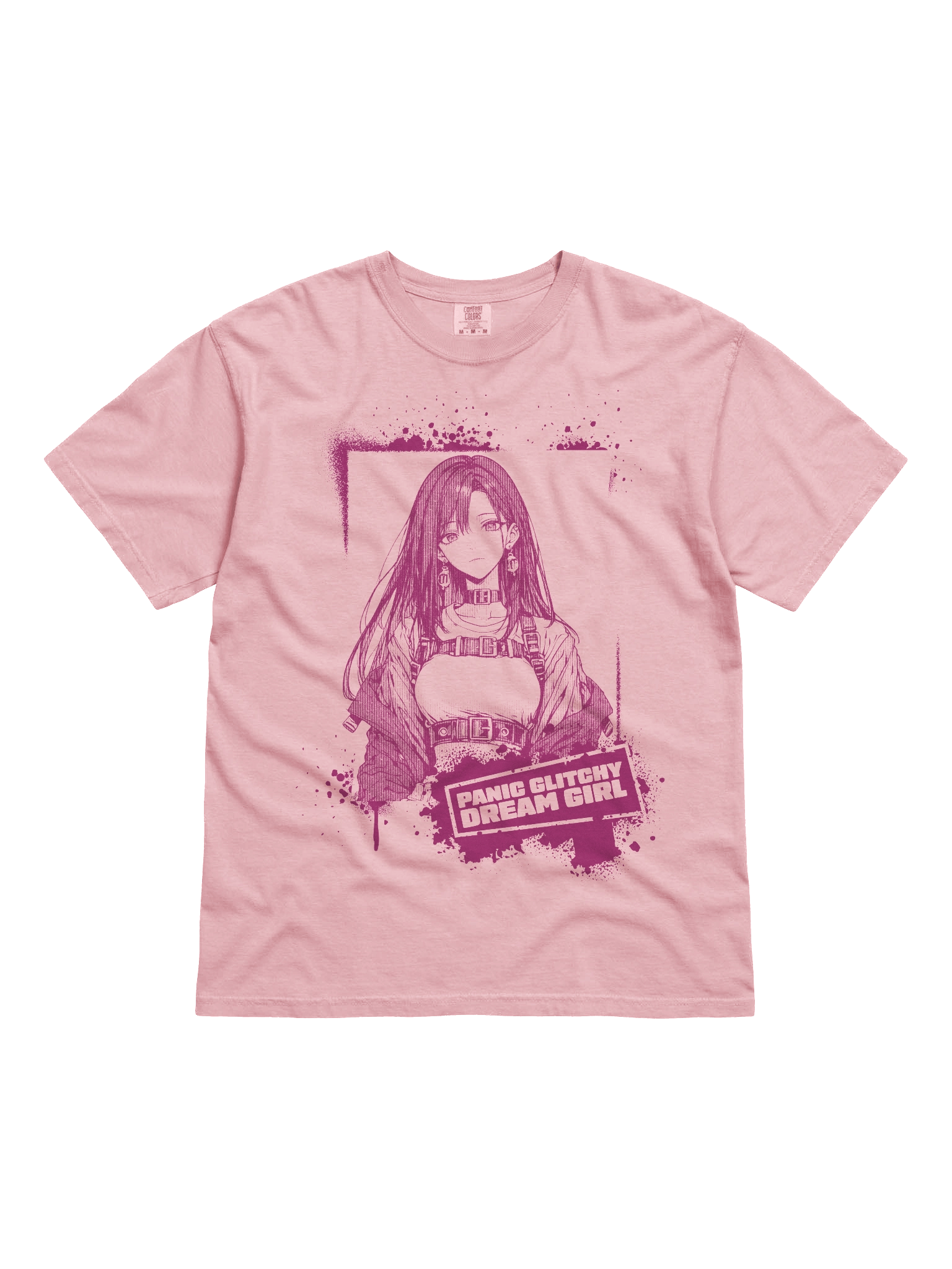 Panic Glitchy Dream Girl Magenta Grunge product image (11)