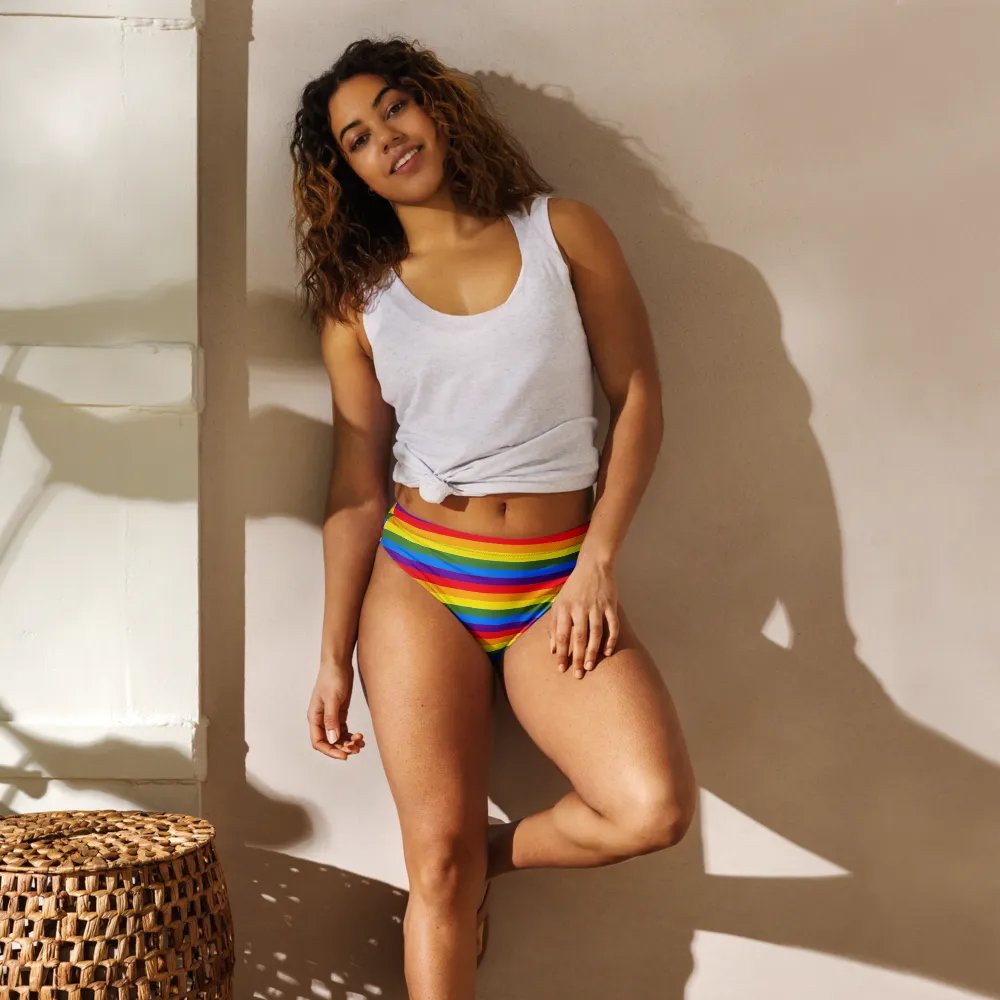 PRIDE Cthulhu Royalty Striped High Waist Bikini Bottoms product image (11)