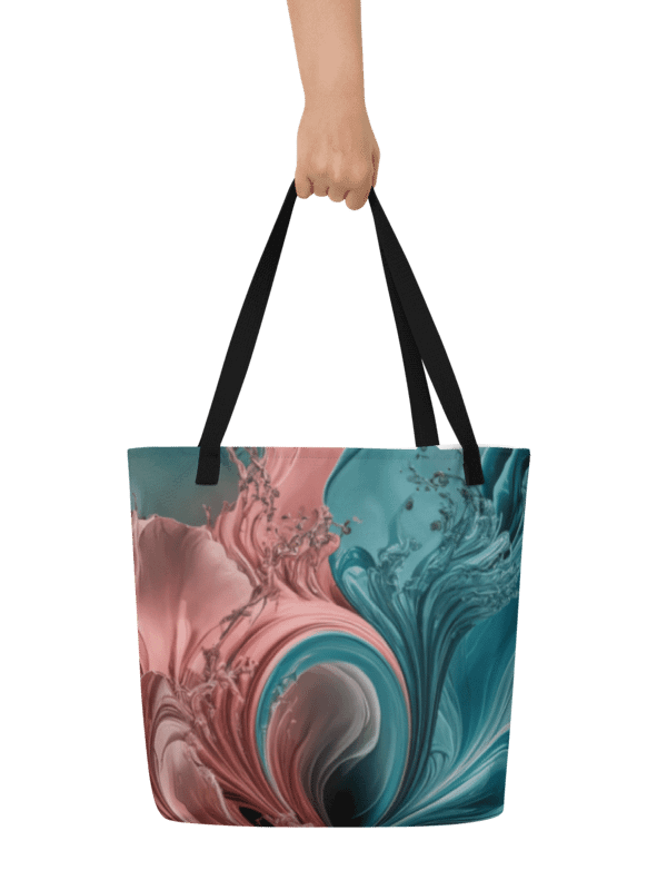 Liquid Color PT, Large Tote Bag w/Pocket product image (2)
