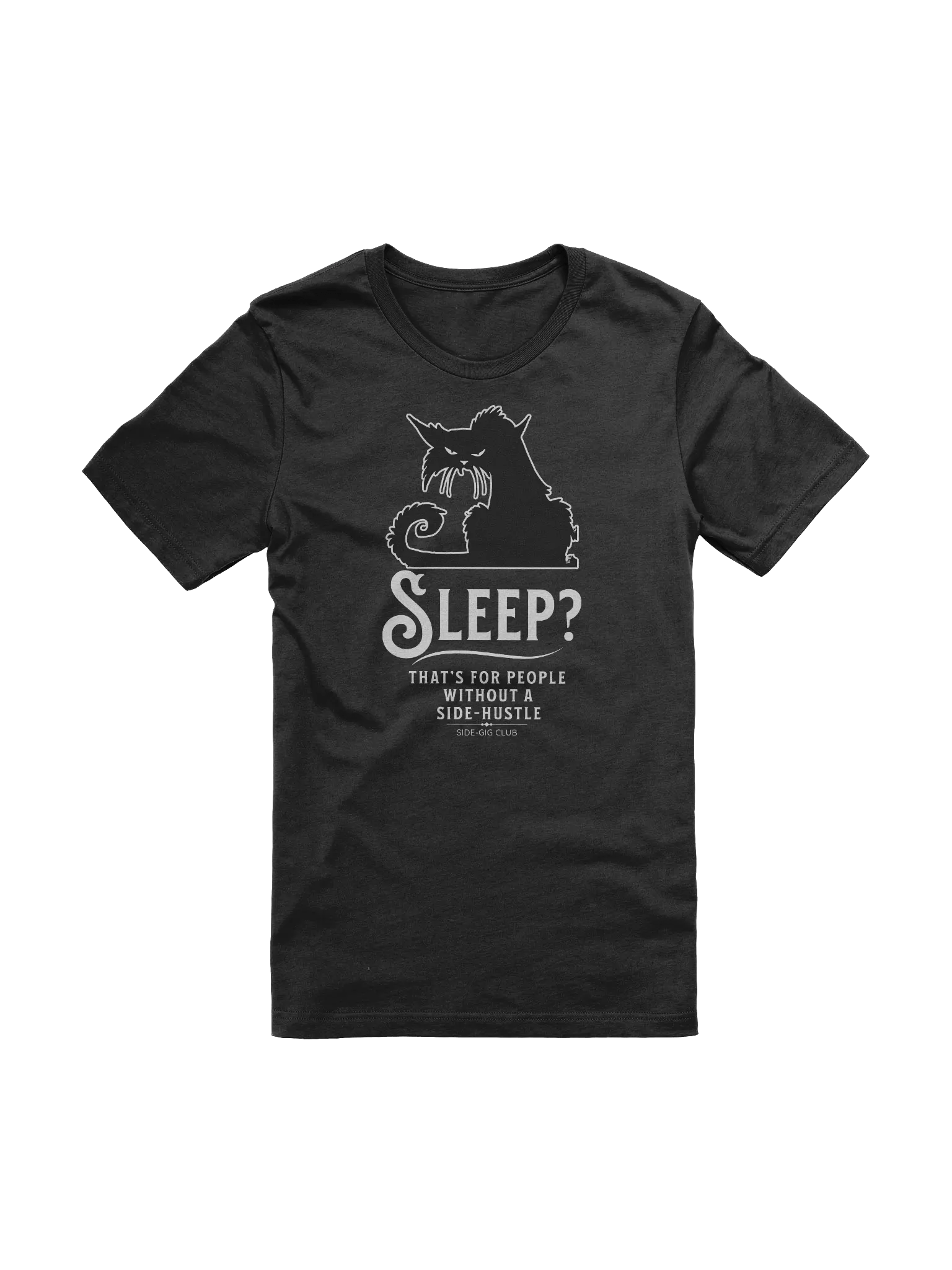Sleepless Grind: Hustler Cat T-shirt product image (5)