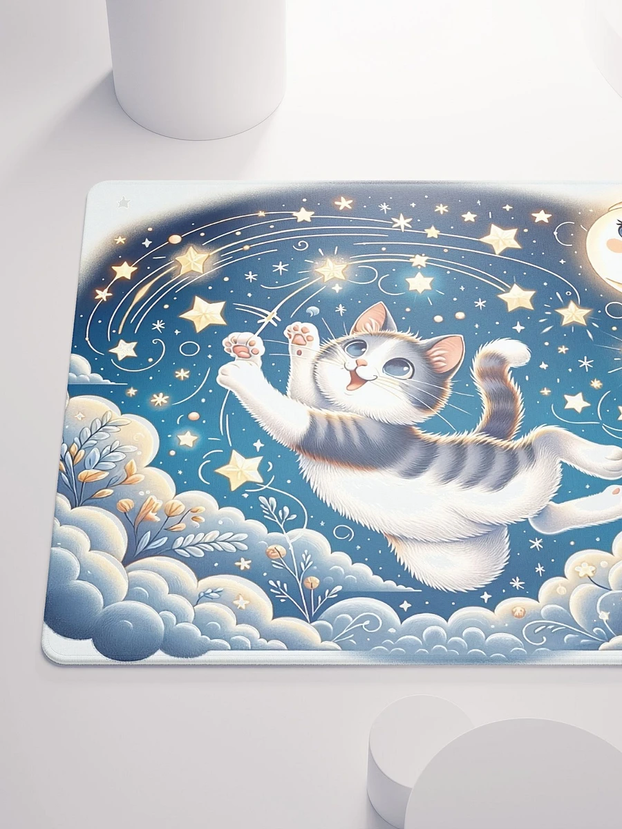 Gaming Mouse Pad: Moon and Stars Cat product image (6)