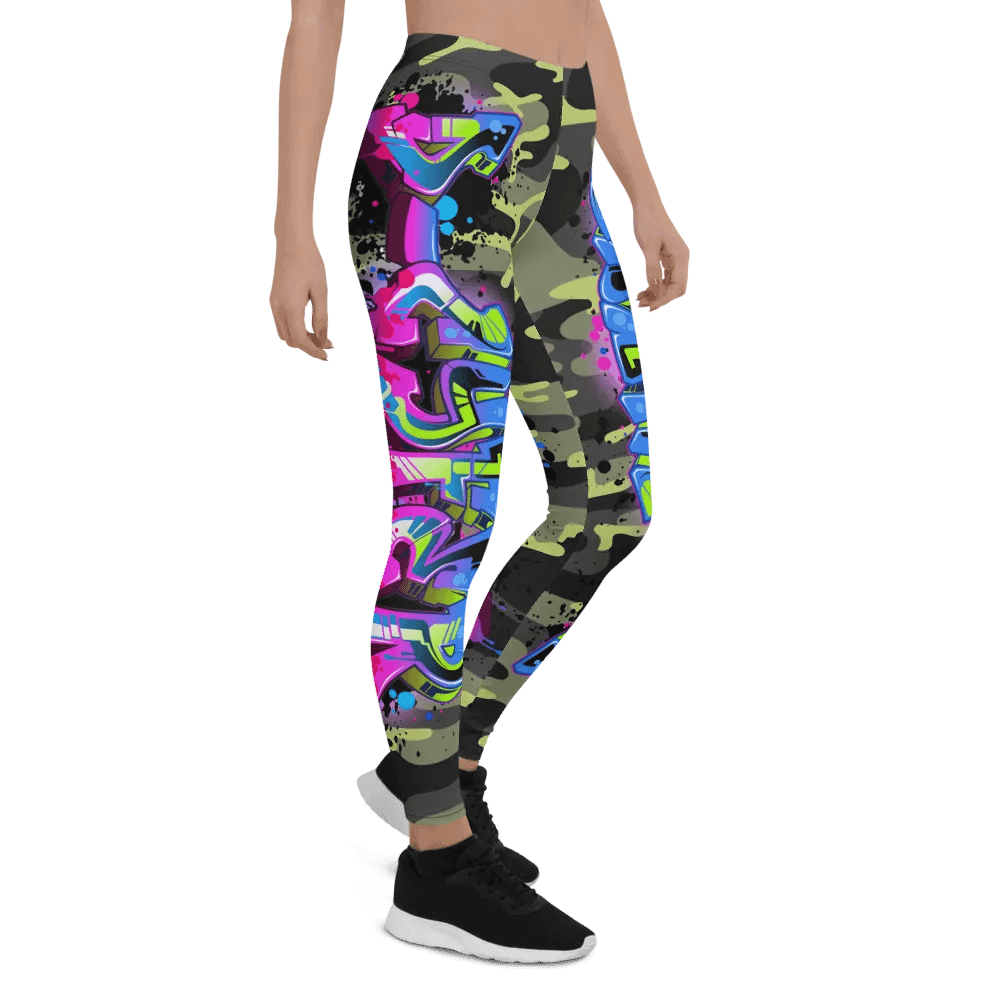 Neon Graffiti Fusion Leggings product image (7)
