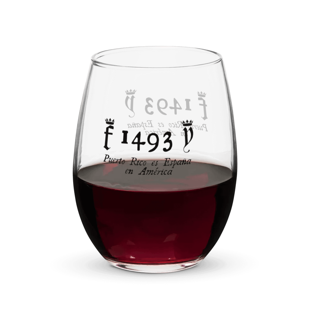 Vaso de cristal - 1493 Puerto Rico es España en América product image (1)