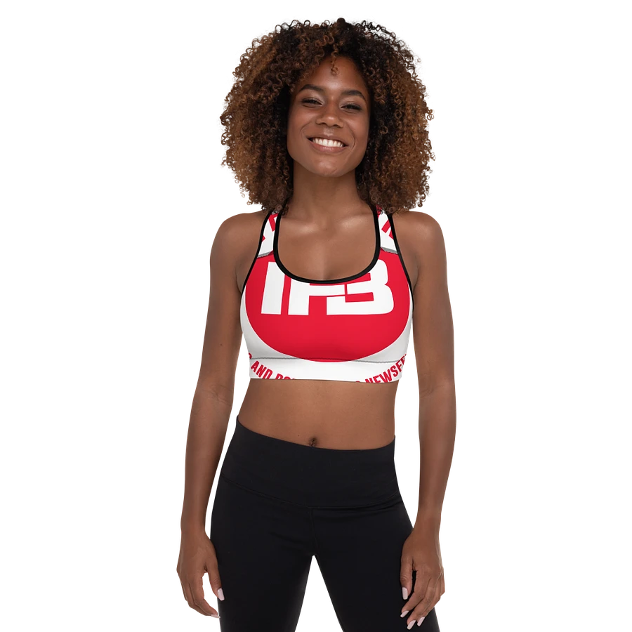 IFBNewsfeed.Org's All-Over Print Padded Sports Bra product image (2)