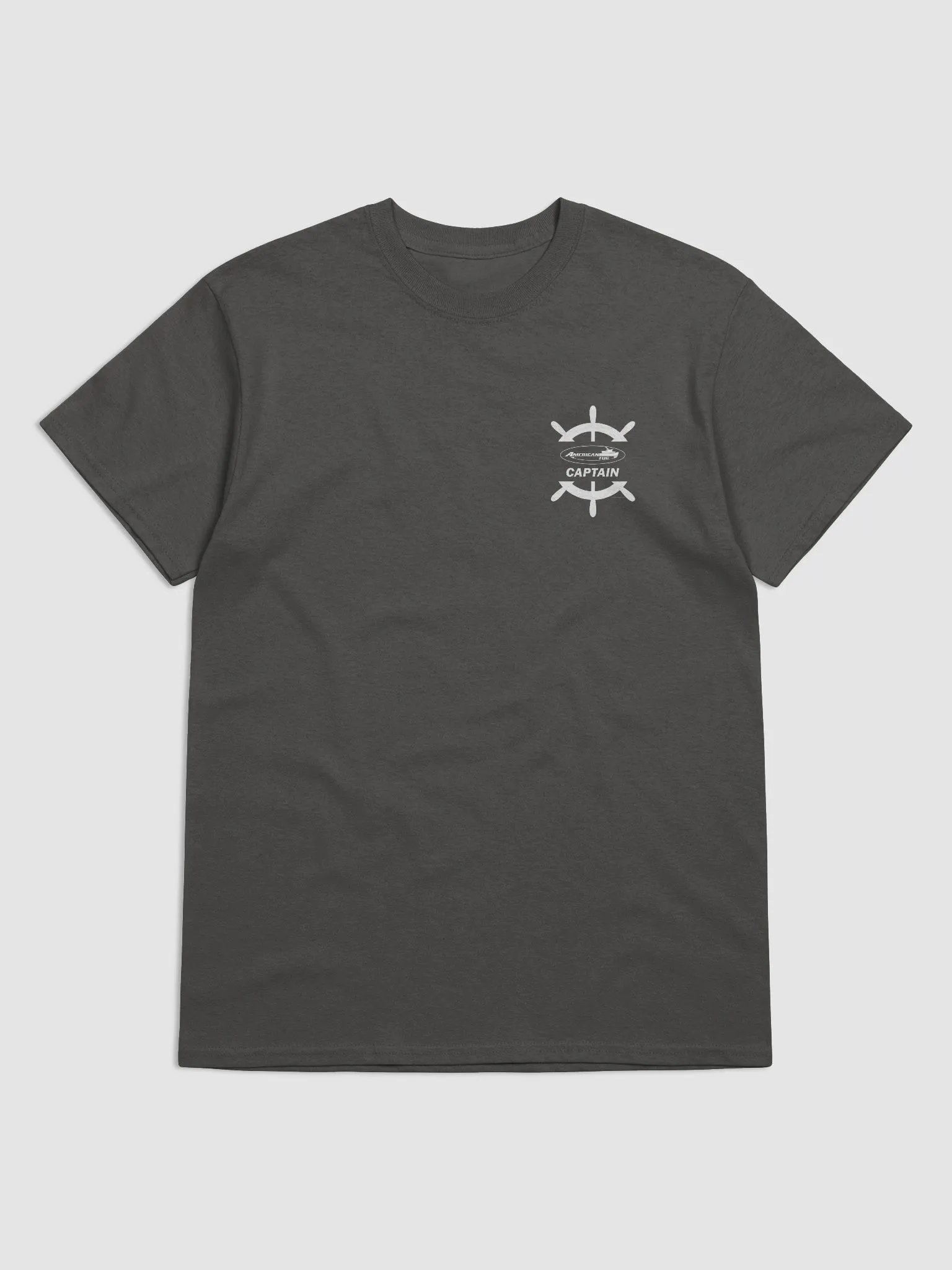 American Tug Captain - T-Shirt - Dark Shirt w/White Logo product image (3)