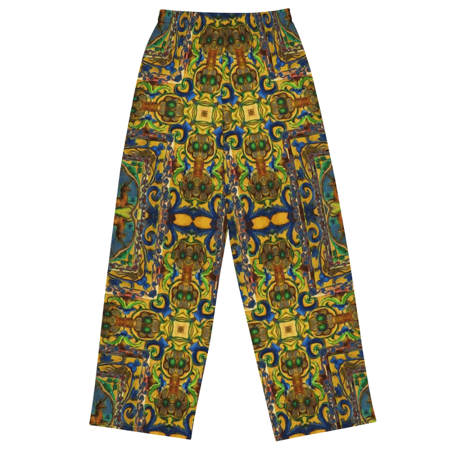 Medieval Kaleidoscope With Unicorns Wideleg Pants product image (1)