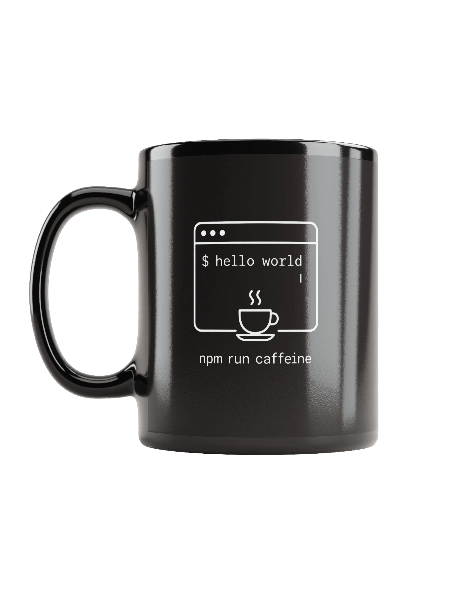 $hello world npm run caffeine Mug product image (12)