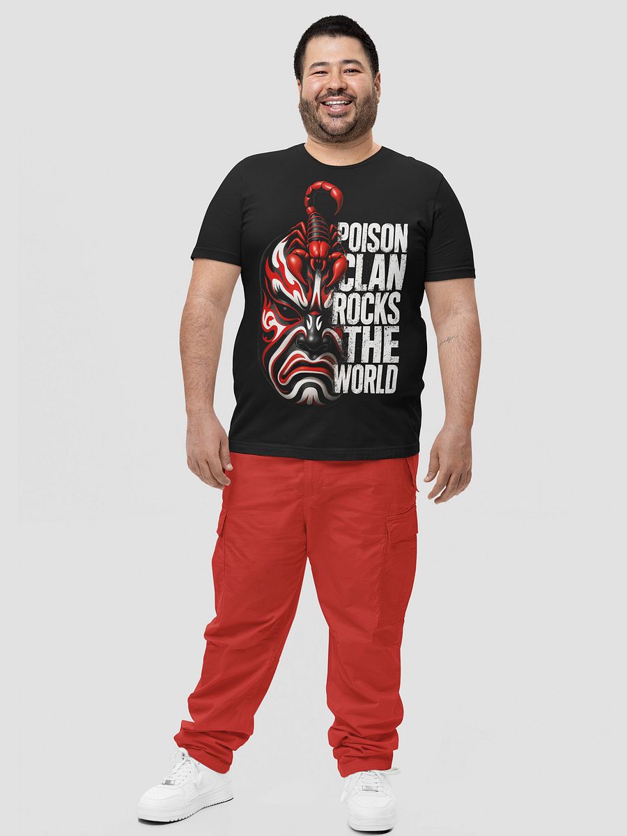 🏷️ Five Deadly Venoms Scorpion Mask – Poison Clan Rocks The World T-Shirt product image (5)