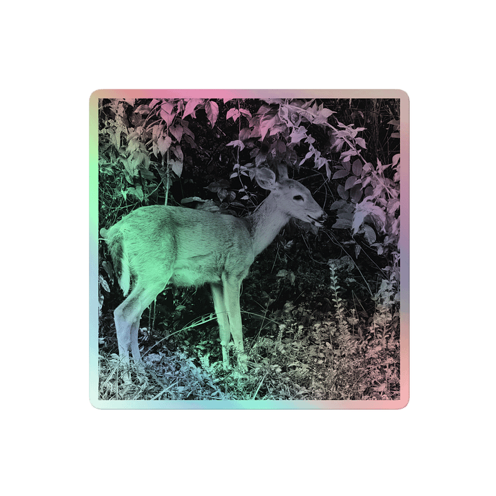 Mystic Forest Deer Holographic Sticker Sheet product image (2)
