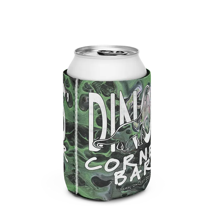 Dinos' Corner Bar Metallic Green Fluid Acrylic Coozie product image (2)