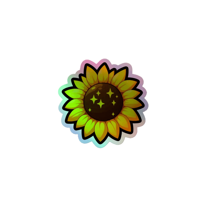 NEW Sunflower Emote HOLO Sticker product image (1)