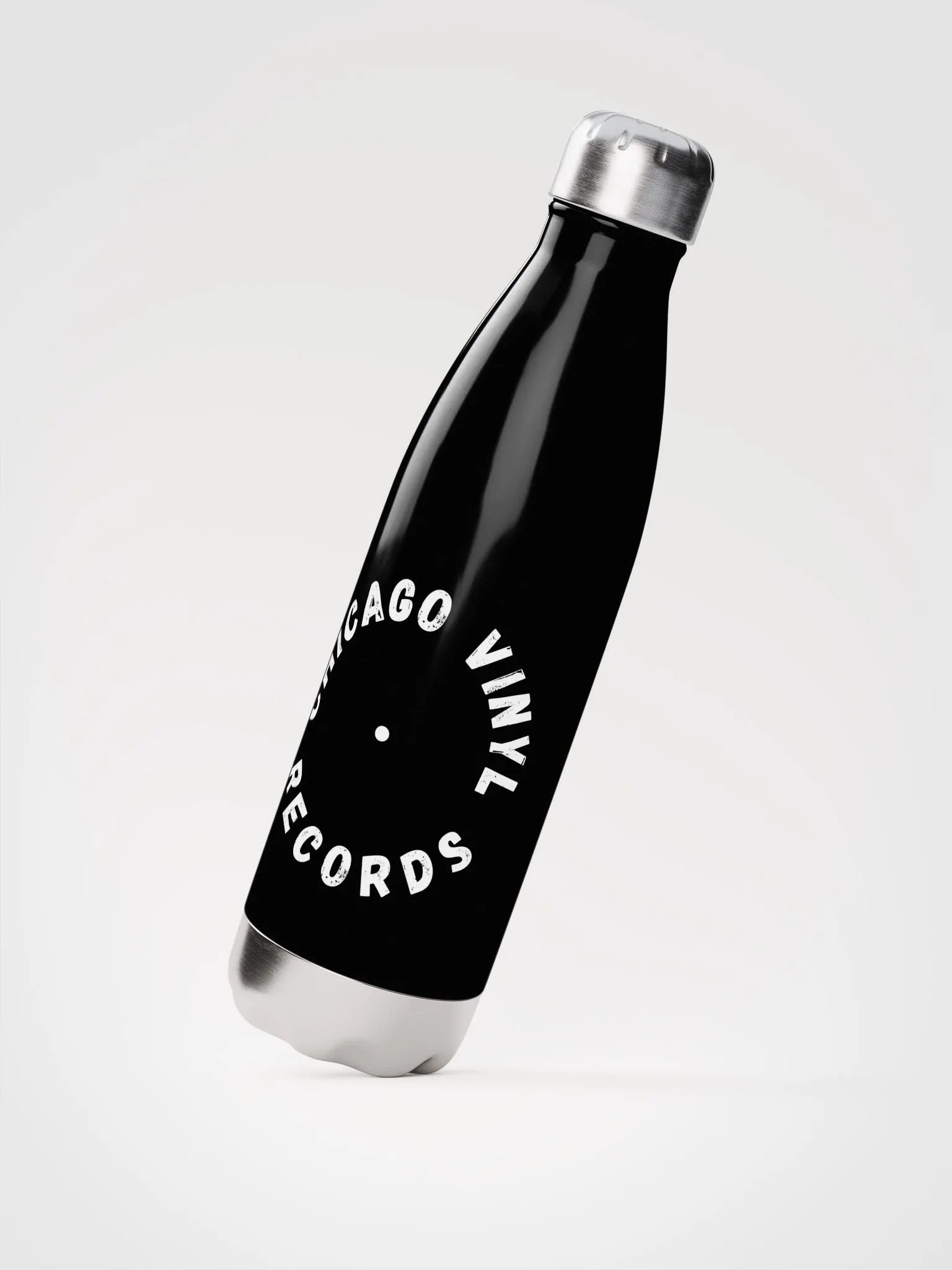 Chicago Vinyl Records Stainless Steel Bottle product image (2)