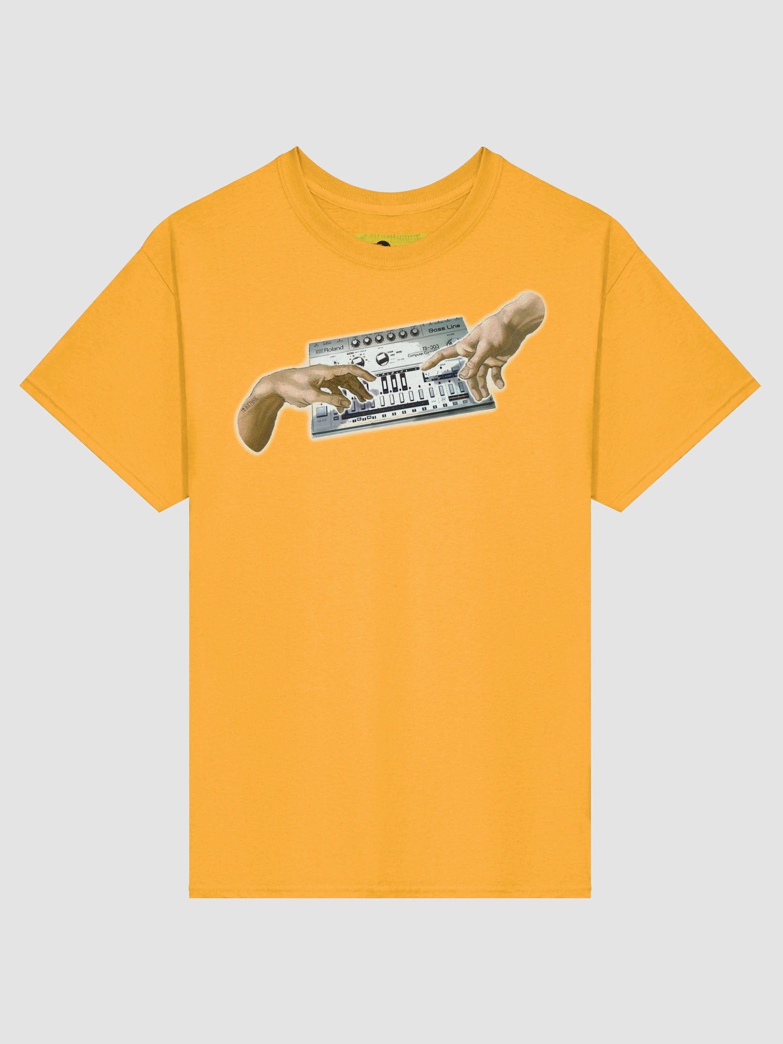 The creation of Roland TB303, classic synth Tribute by Frank Fonik, Techno EDM Unisex t-shirt product image (6)