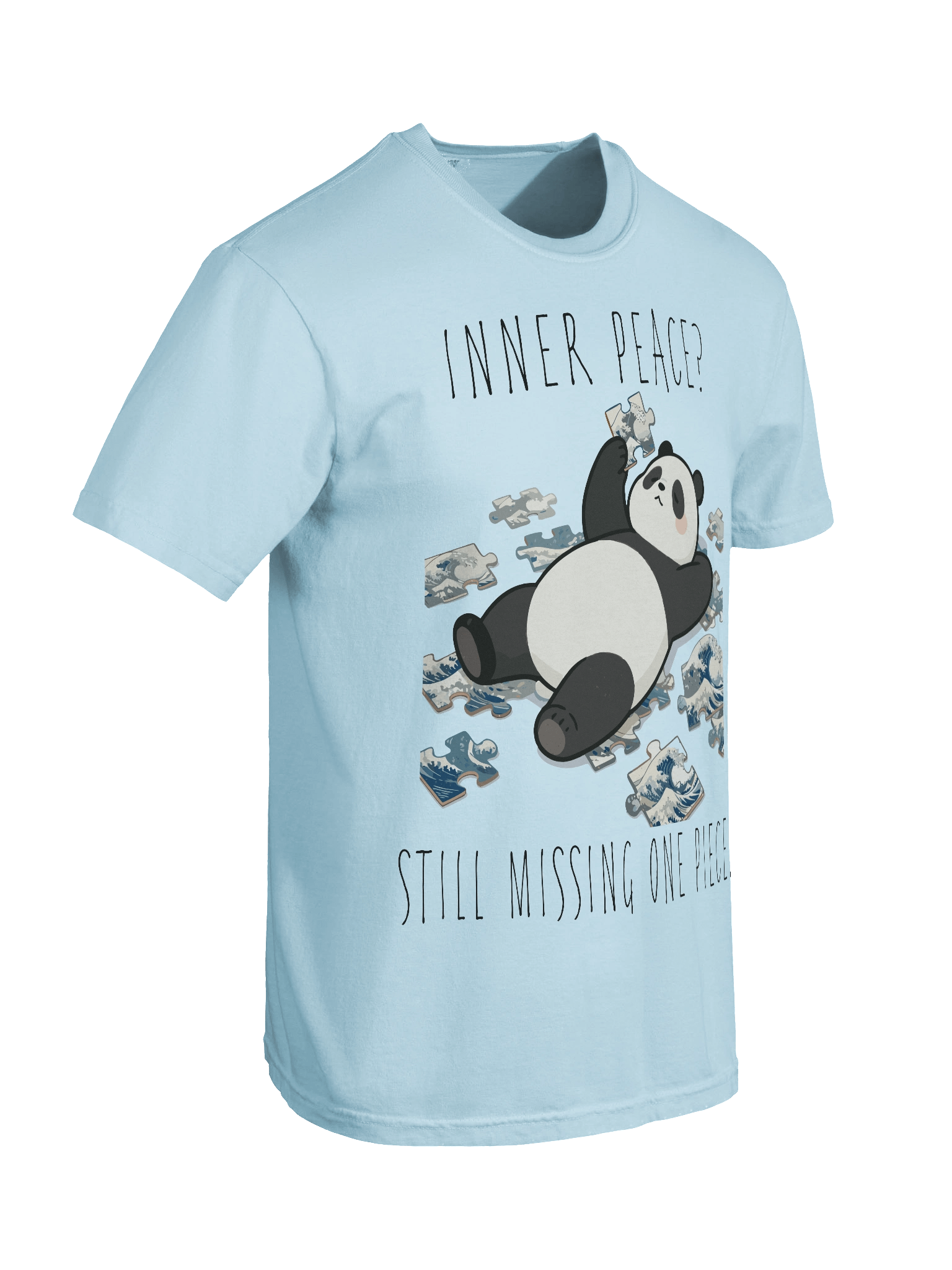 Funny Wave Puzzle Panda T-Shirt product image (37)
