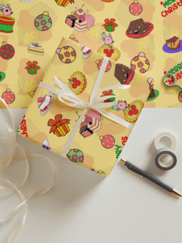 Sweet Treats Christmas Gift Wrap with Dippy Deer & Friends product image (2)