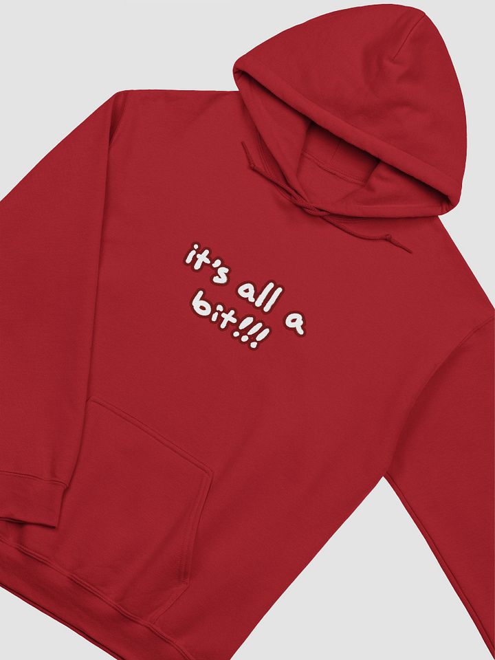“It’s all a bit!!!” (lined design, #6D1616) classic hoodie product image (61)