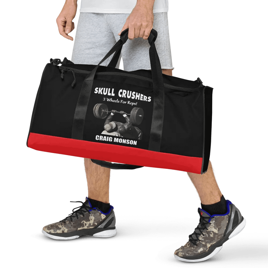 Craig Monson Three Wheels For Reps! Duffle Bag product image (9)