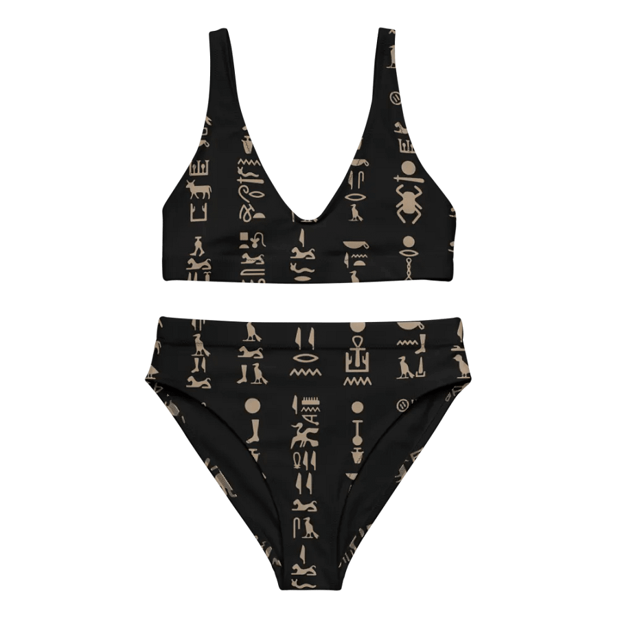 Isis Hieroglyphs Black Bikini Set product image (6)
