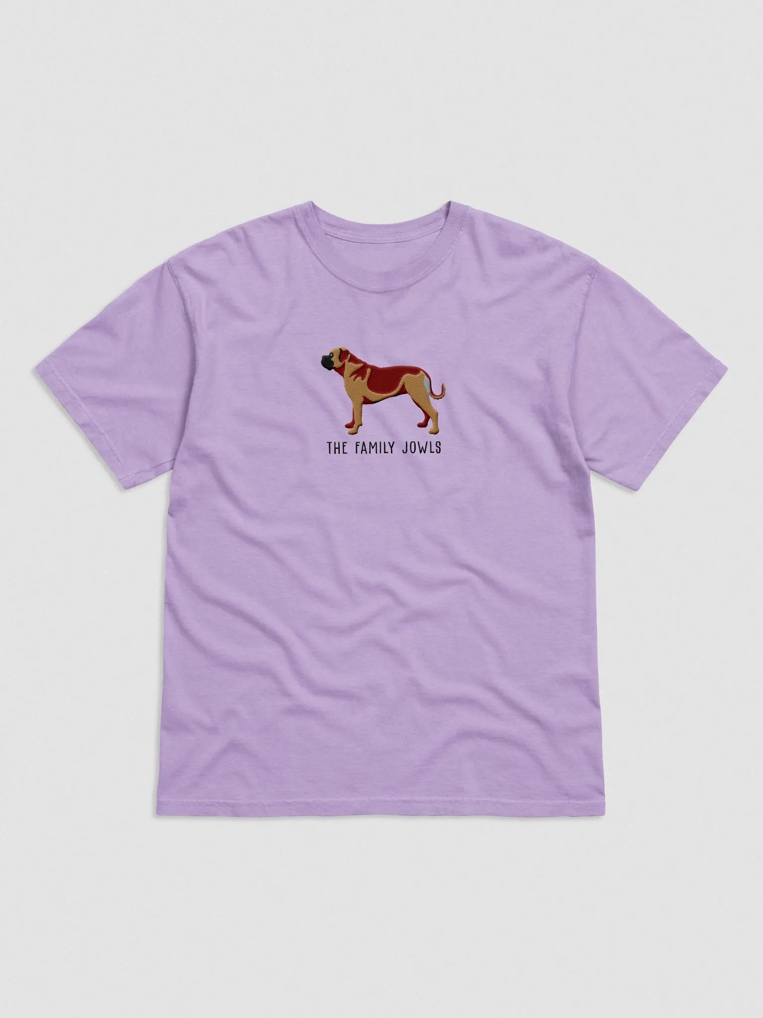 The Family Jowls T-Shirt(Embroidered) of a Bullmastiff product image (4)
