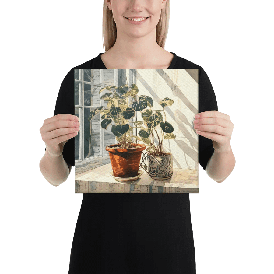 Art2401-10 Potted Plants Still Life - Canvas Print - sm product image (2)