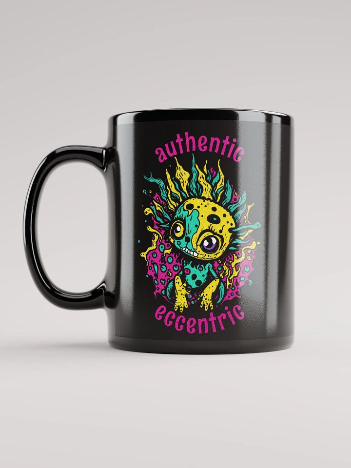 Quirky Misfits Graphic | Black Coffee Mug | Authentic Eccentric product image (1)