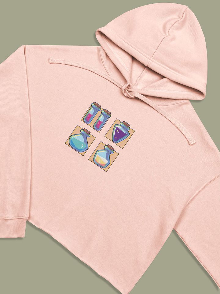 Potions Peach Crop Fleece Hoodie product image (1)