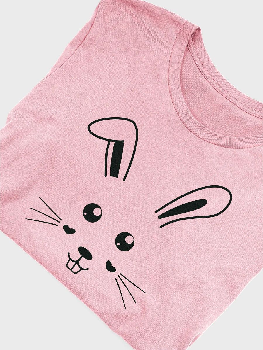 Cute Bunny Face Design Unisex T-Shirt, Bella+Canvas Supersoft T-Shirt, Spring Apparel, Easter Gift, Animal Lover Tee, Cute Graphic Shirt product image (15)