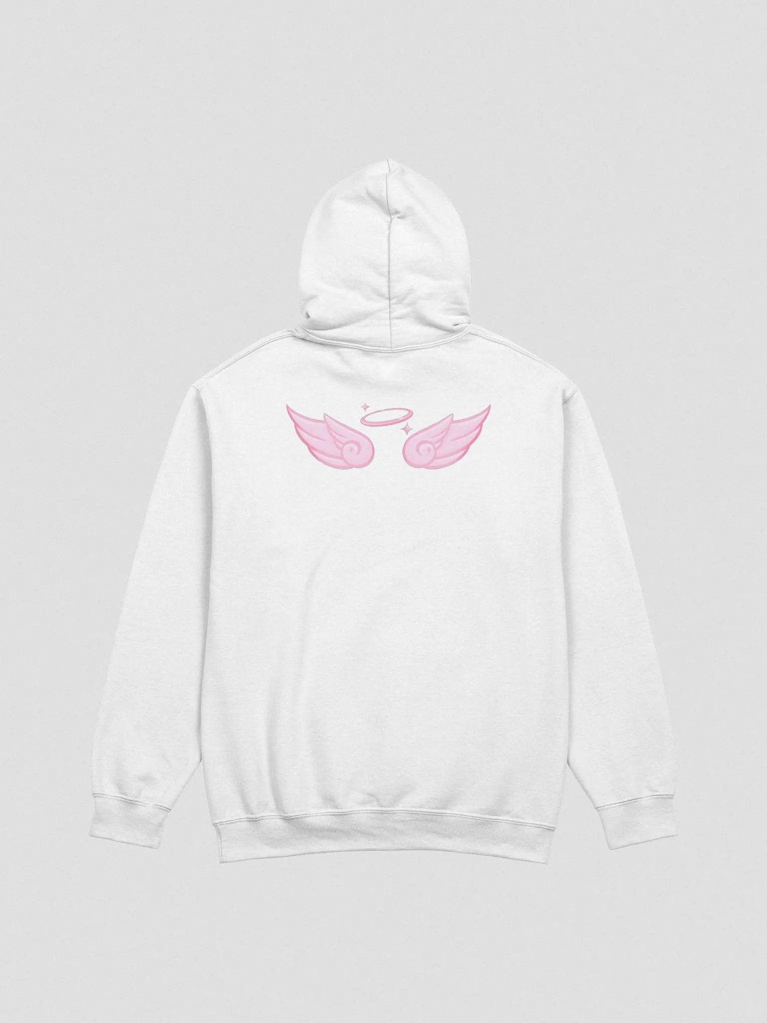 I'm No Angel Hoodie (Pink text) product image (6)