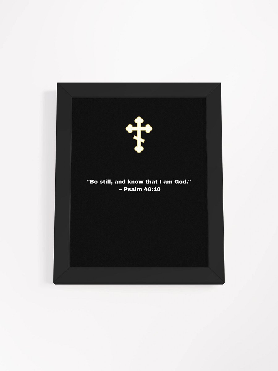 PSALM 46:10 FRAMED POSTER product image (6)