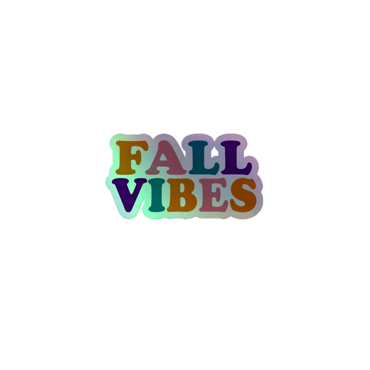 Fall Vibes Holographic Sticker Sheet product image (1)