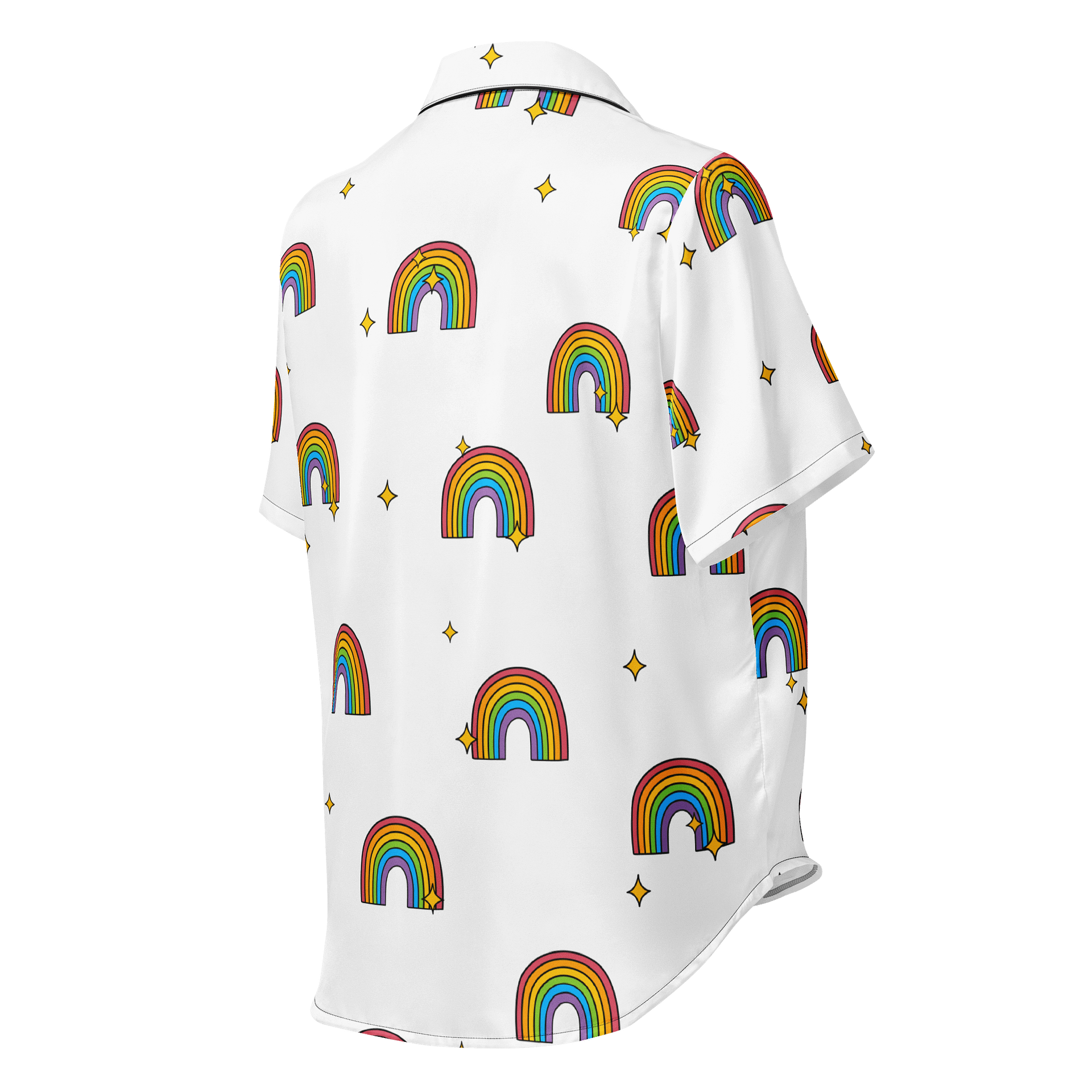 Starry Rainbow Silky Pajama Top product image (3)