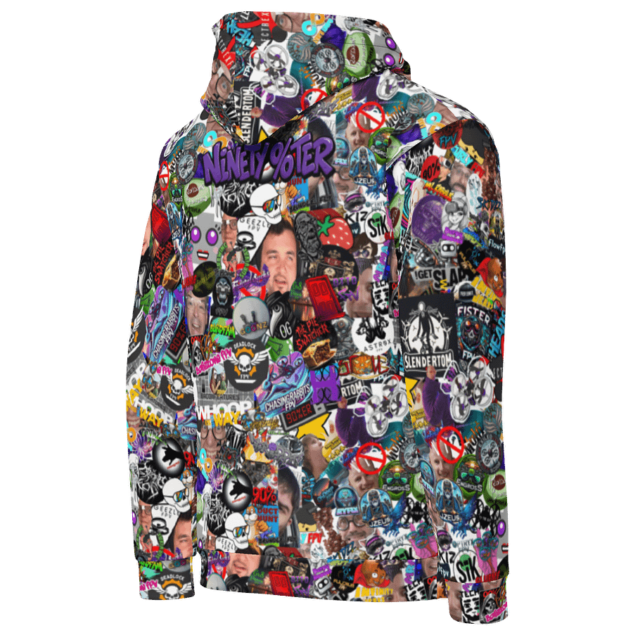 90%er Sticker Bomb Hoodie product image (5)