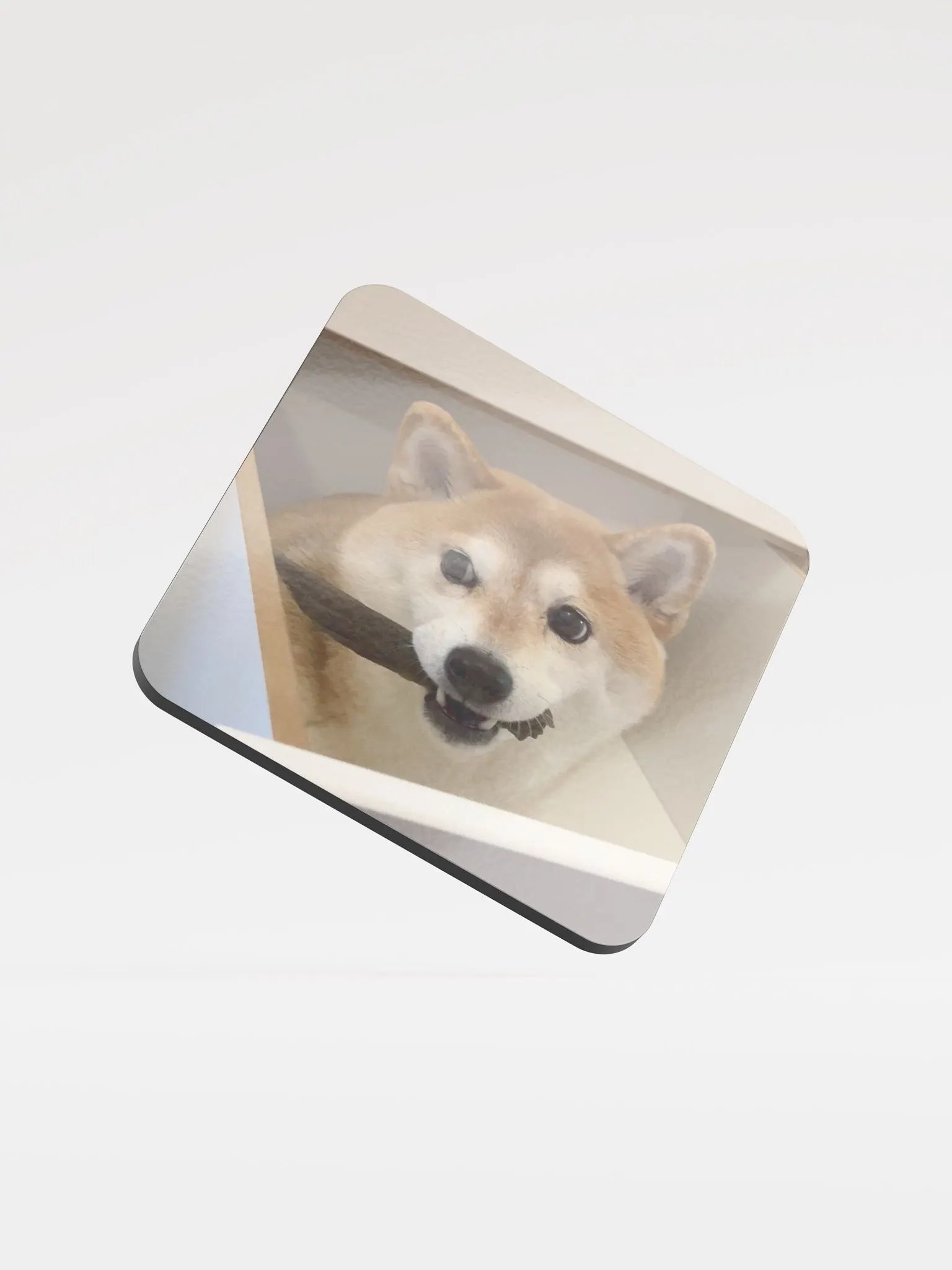 Knife Wielding Shibe Coaster product image (1)