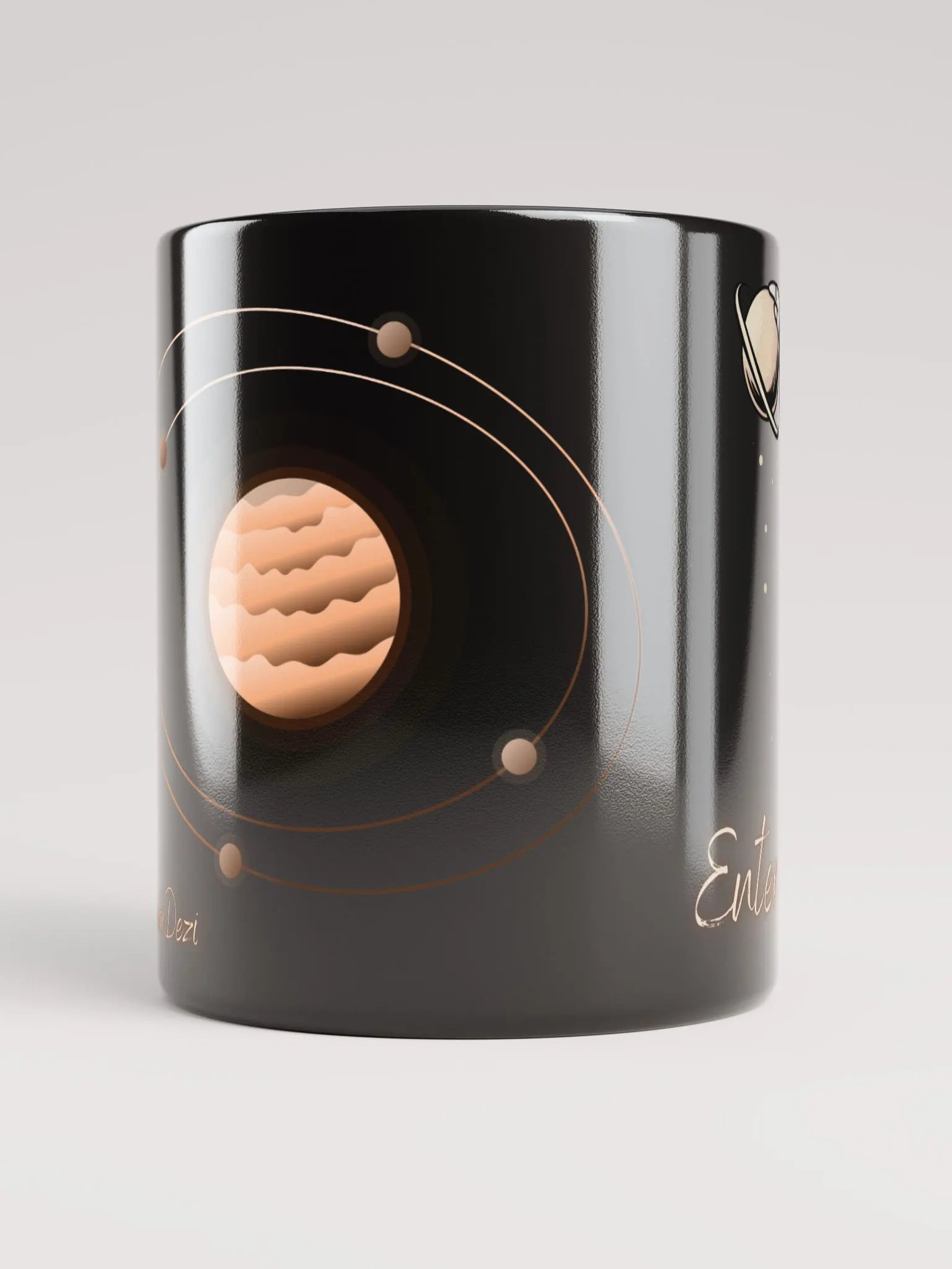 B&W Space Mug - DearDezi Cosmos 1st Edition product image (3)