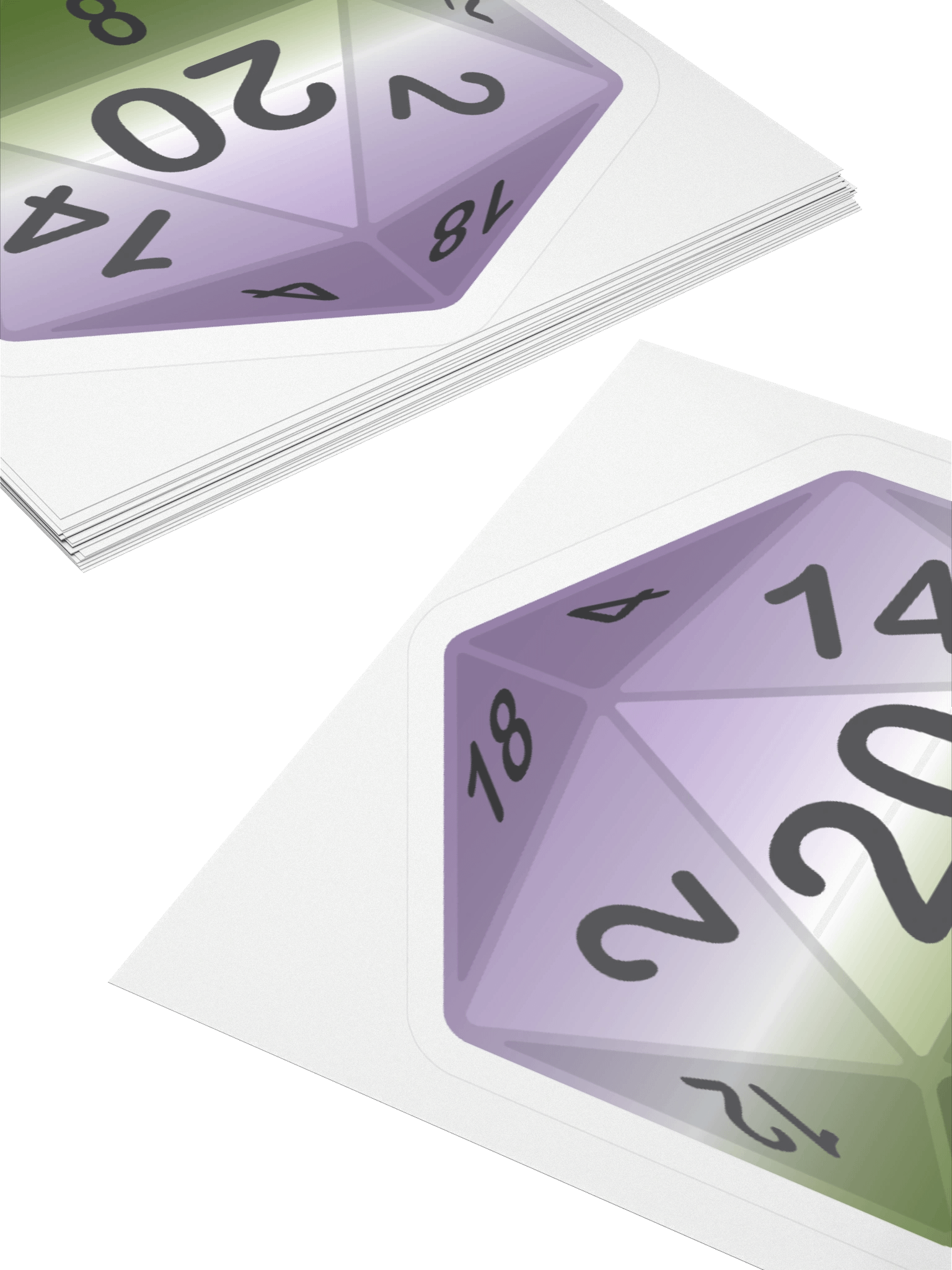 Genderqueer Pride D20 Sticker product image (10)