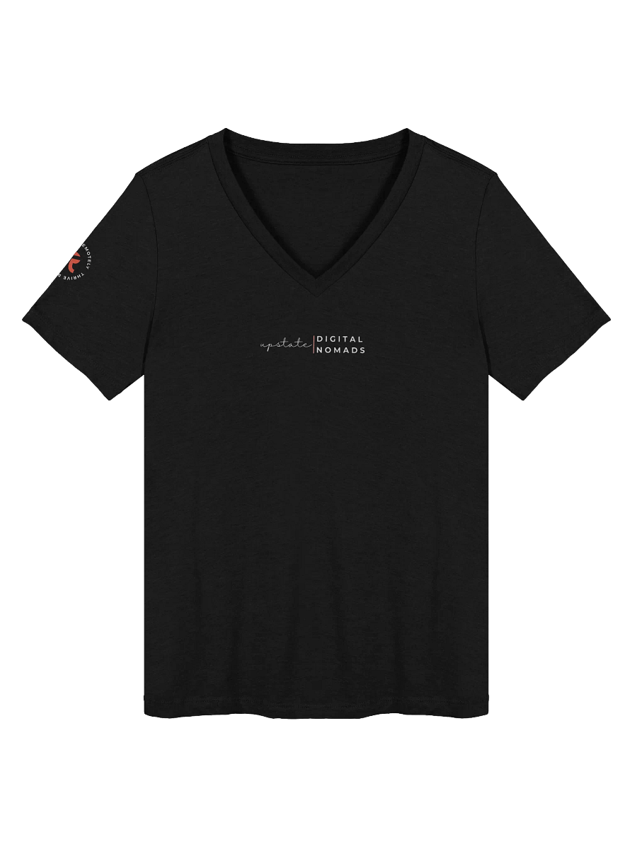 Vivacious V-Neck Women's Relaxed T-Shirt/dark-UPDN product image (3)