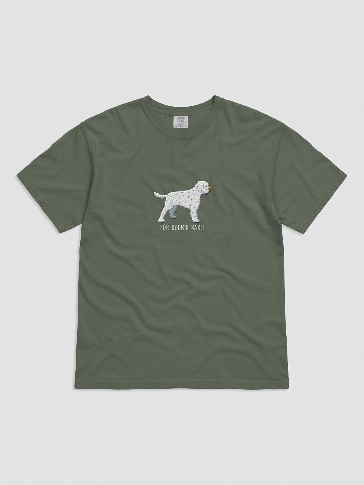 For Duck's Sake! T-Shirt(Embroidered) of a Lagotto Romagnolo(White) product image (31)