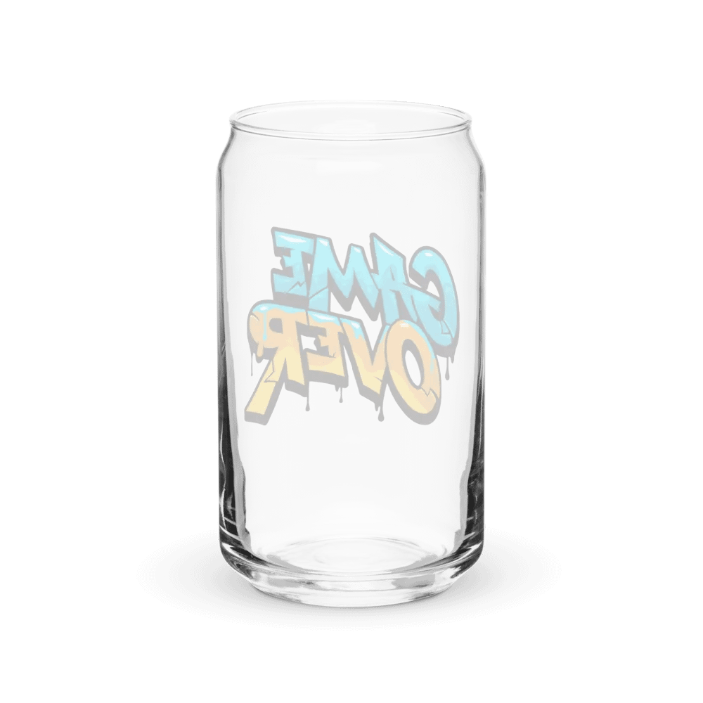 Graffiti Game Over Can-Shaped Glass product image (6)